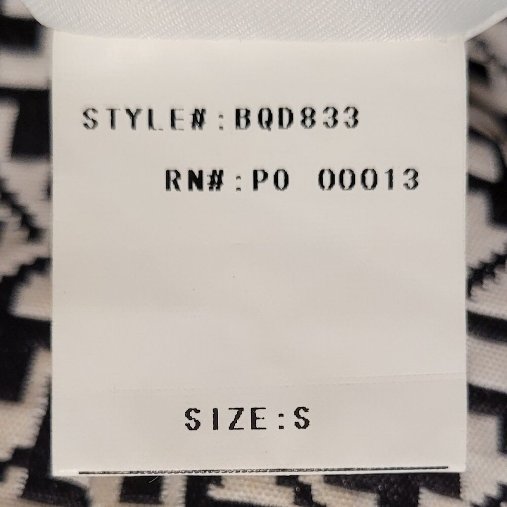 Revolve BLAQUE LABEL Abstract Print A-Line Mini Dress NWT Size Small Zip Front - Picture 10 of 10